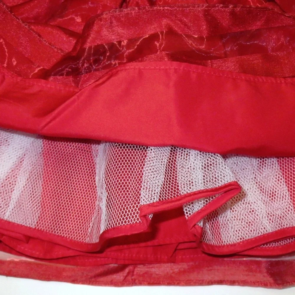 Marmellata Red Rosette Holiday Dress Set Baby Girl size 18 mo A-line Sleeveless‎
